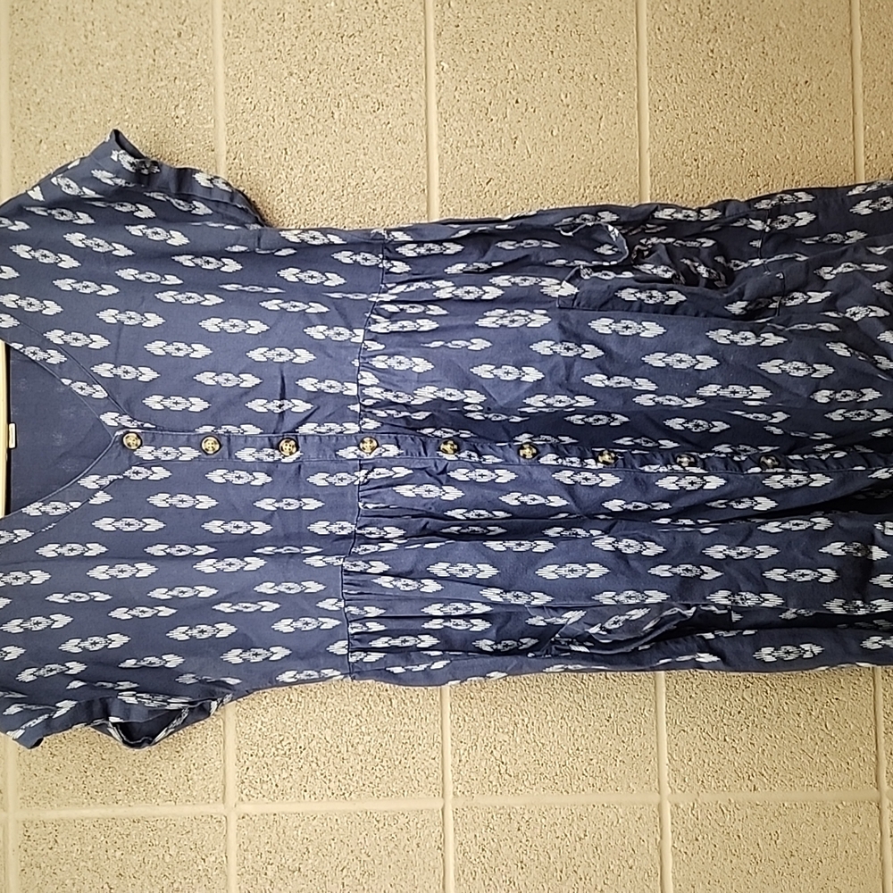 Blue Patterned Dress